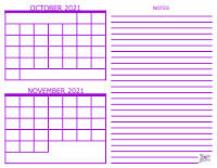 calendar november 2021 printable