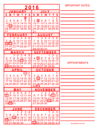Free PDF Yearly Calendar