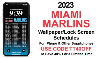 2023 Marlins Wallpaper Lock Screen Schedule