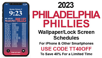 2023 Phillies Wallpaper Lock Screen Schedule