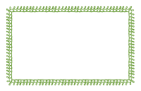 Avacado Green Doodle Border - Half Sheet Size
