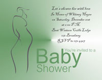 Baby Shower Invitation 2 - Army Green
