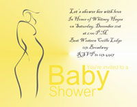 Yellow Baby Shower Invite