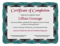 Certificate of Completion Template 1D