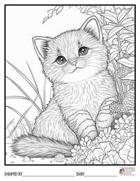 Cats Coloring Pages 5 - Colored By