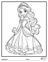 Princess Coloring Pages 14 - Colored By