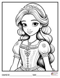 Princess Coloring Pages 16 - Colored By