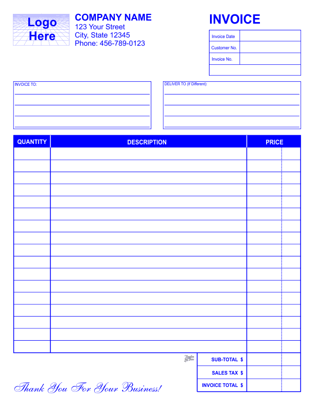 Free Printable Business Forms Template Printable Templates