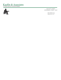 Letterhead Template 1 - Black and Green