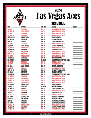 Las Vegas Aces 2024
 Printable Basketball Schedule - Mountain Times