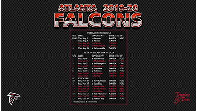 Atlanta Falcons 2019-20 Wallpaper Schedule
