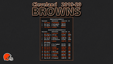 Cleveland Browns 2019-20 Wallpaper Schedule