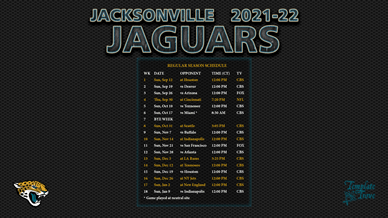 Jacksonville Jaguars 2021-22 Wallpaper Schedule