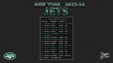 New York Jets 2023-24 Wallpaper Schedule