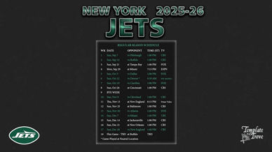 New York Jets 2025-26 Wallpaper Schedule