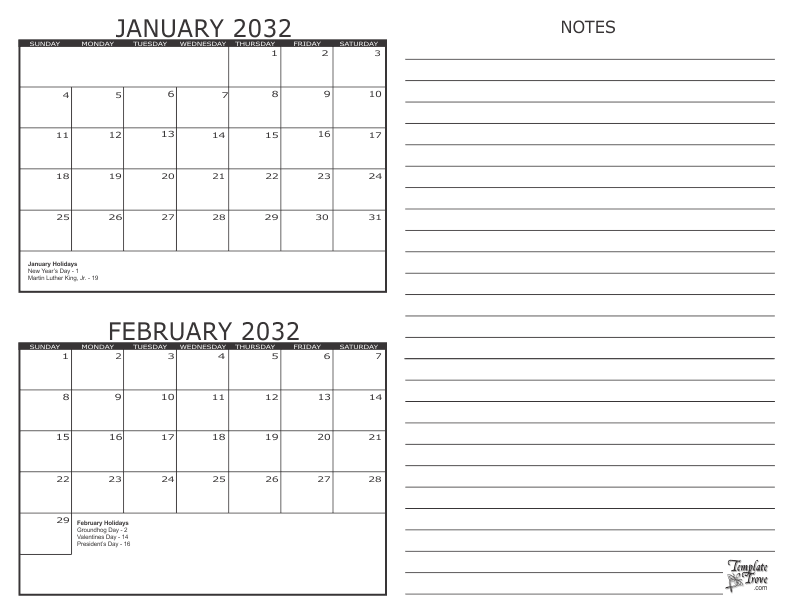 printable-2-month-calendar