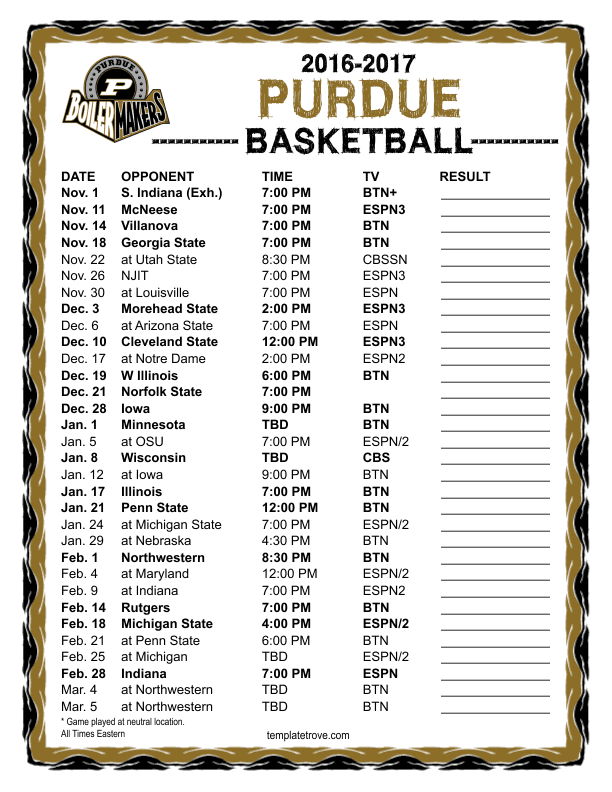 Purdue University Schedule 202424 Mair Sophie