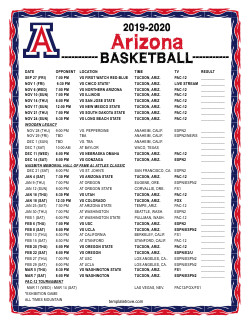 2019-2020 Auburn Tigers Basketball Schedule