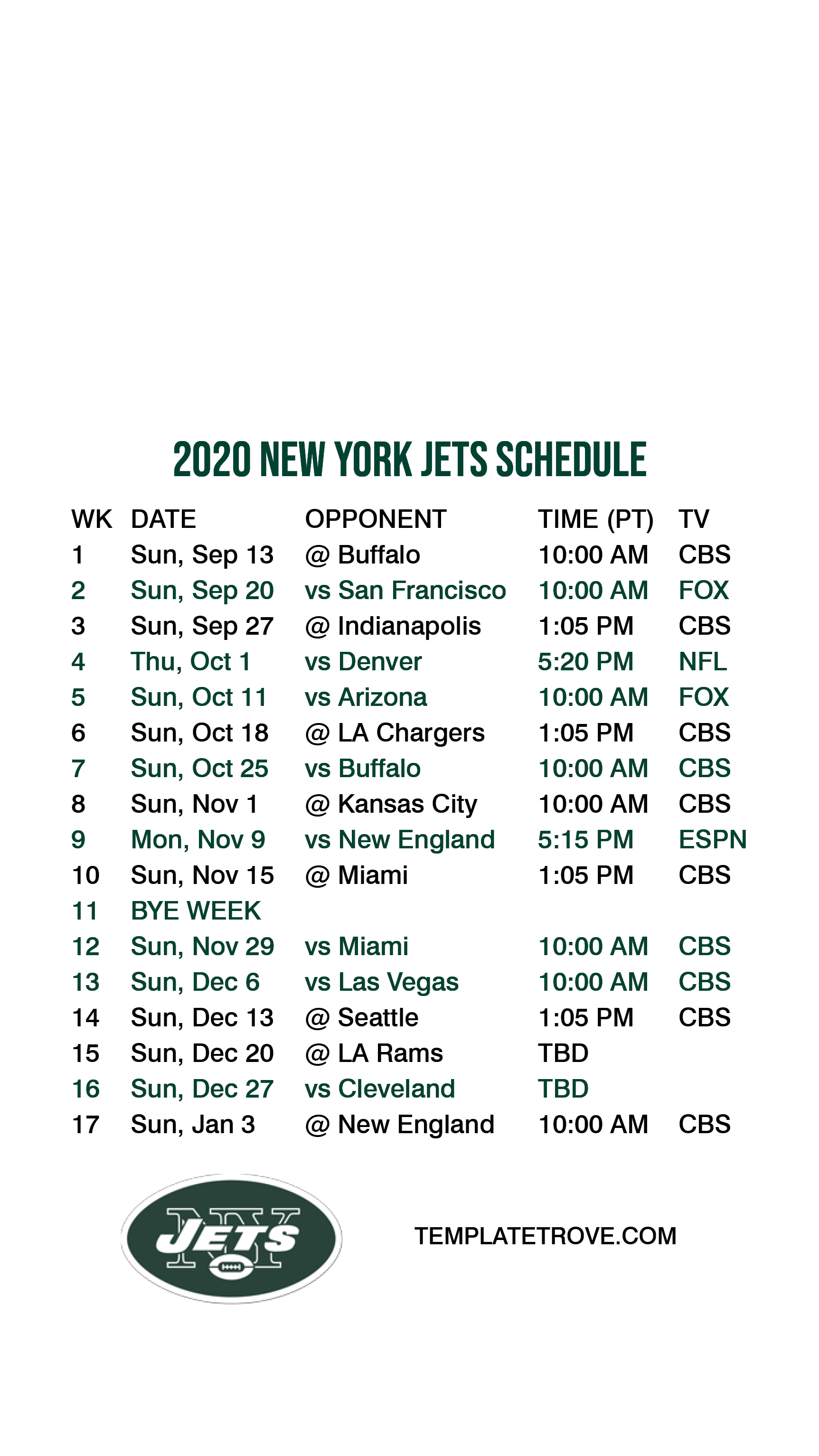 20202021 New York Jets Lock Screen Schedule for iPhone 678 Plus