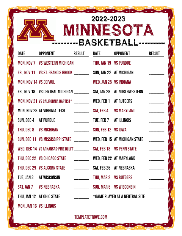 2022 2023 College Basketball Schedules Big Ten