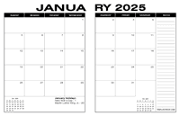2 Page Desk Calendars
