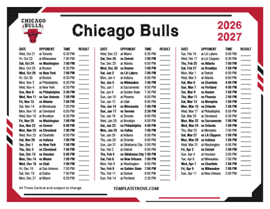 2026-27 Printable Chicago Bulls Schedule - Central Times