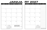 2027 Desk Calendars