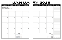 2028 Desk Calendars