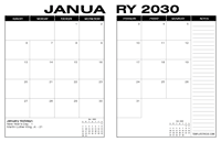 2030 Desk Calendars