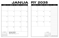 2035 Desk Calendars