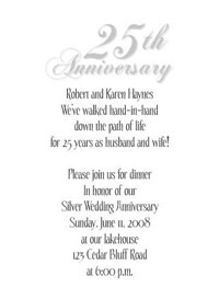 Lee Size Anniversary Invitation