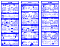 3 Year Calendars