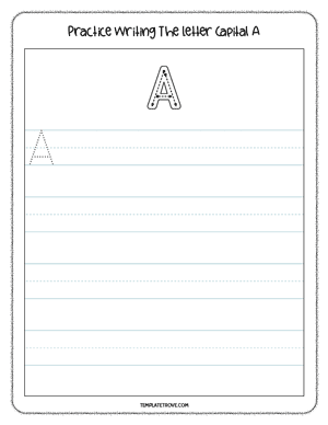 Alphabet Tracing Worksheet #1C