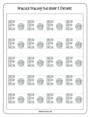 Alphabet Tracing Worksheet #2-2A
