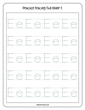 Alphabet Tracing Worksheet #2-2B