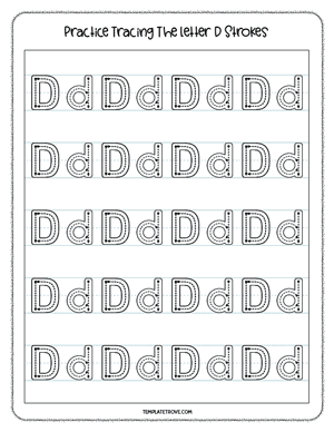 Alphabet Tracing Worksheet #2A