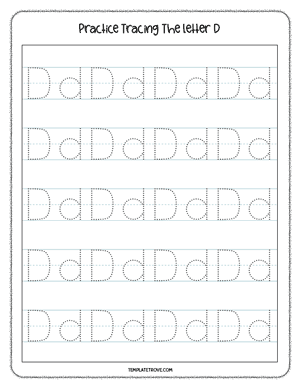 Alphabet Tracing Worksheet #2B