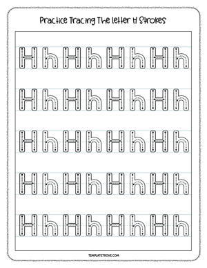 Alphabet Tracing Worksheet #3-2A