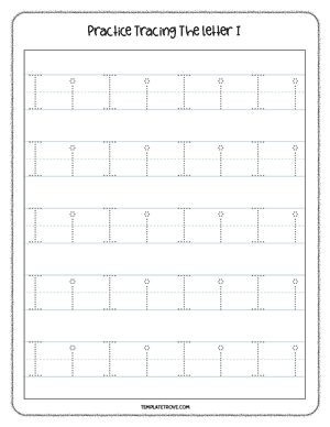 Alphabet Tracing Worksheet #3-3B