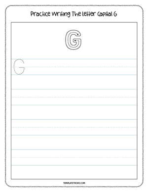 Alphabet Tracing Worksheet #3C