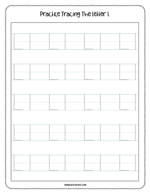 Alphabet Tracing Worksheet #4-3B