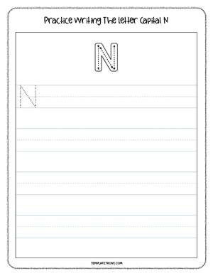 Alphabet Tracing Worksheet #5-2C