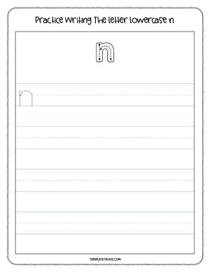 Alphabet Tracing Worksheet #5-2D