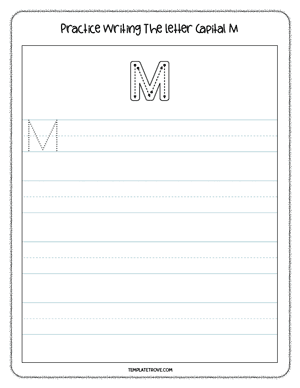 Alphabet Tracing Worksheet #5C