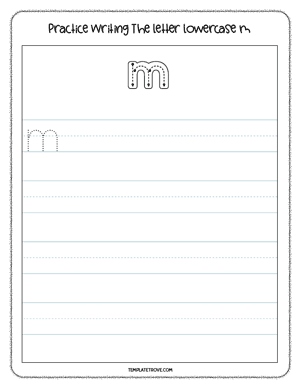 Alphabet Tracing Worksheet #5D