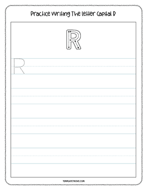 Alphabet Tracing Worksheet #6-3C