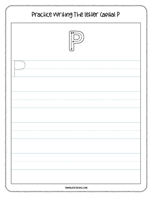 Alphabet Tracing Worksheet #6C