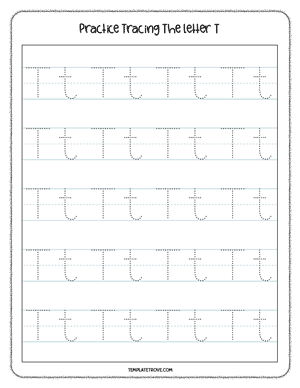Alphabet Tracing Worksheet #7-2B