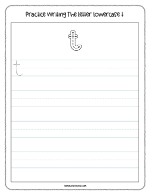 Alphabet Tracing Worksheet #7-2D
