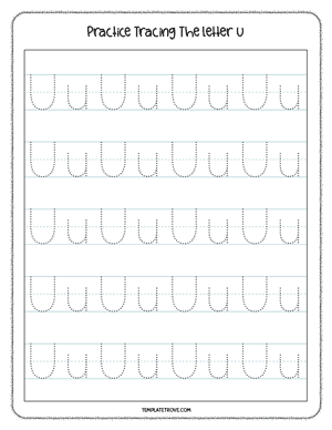 Alphabet Tracing Worksheet #7-3B